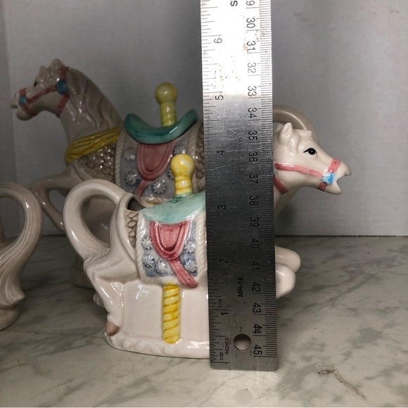 Vintage Heritage Mint - Carousel Horse Teapot Set with Creamer and Sugar Bowl - Picture 14 of 17